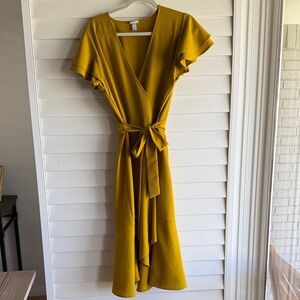 A New Day Yellow Midi Dress